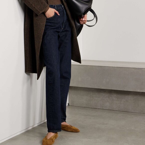 AGOLDE '90s Pinch Waist Long High-rise straight-leg Jeans - Size 27 - Dark Dnim - Picture 2 of 12